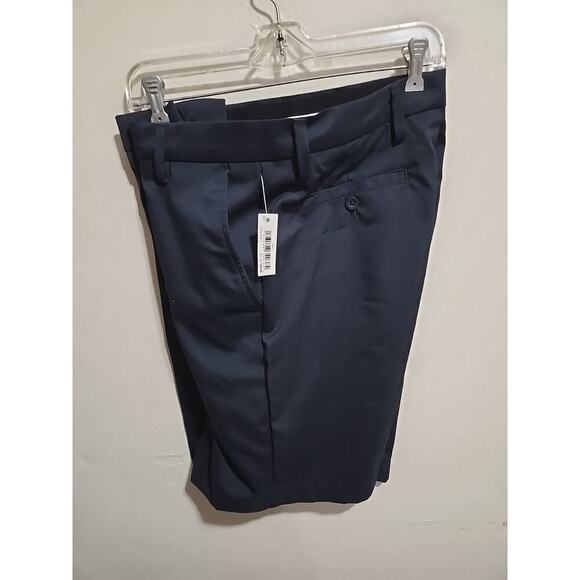 Shorts Men's Navy Blue Golf Shorts Size 33 Flat Slim Amazon Essentials - Picture 1 of 10